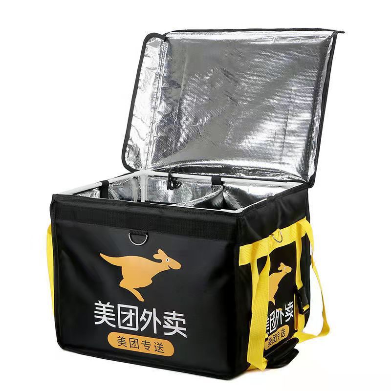 亚马逊美团外卖保温箱铝箔便当饭盒保温包送餐防水保温午餐包现货